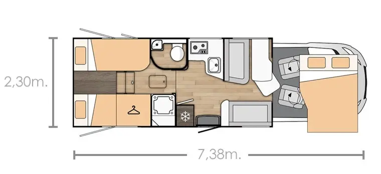 Foto de Autocaravana perfilada familiar en Pontevedra