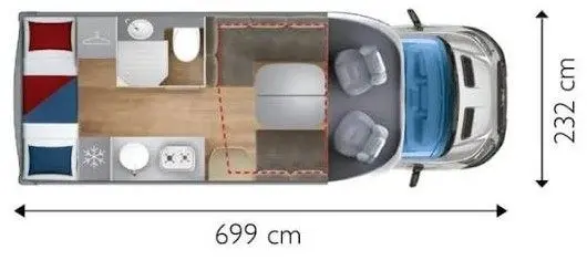 Foto de Autocaravana perfilada en Vitoria